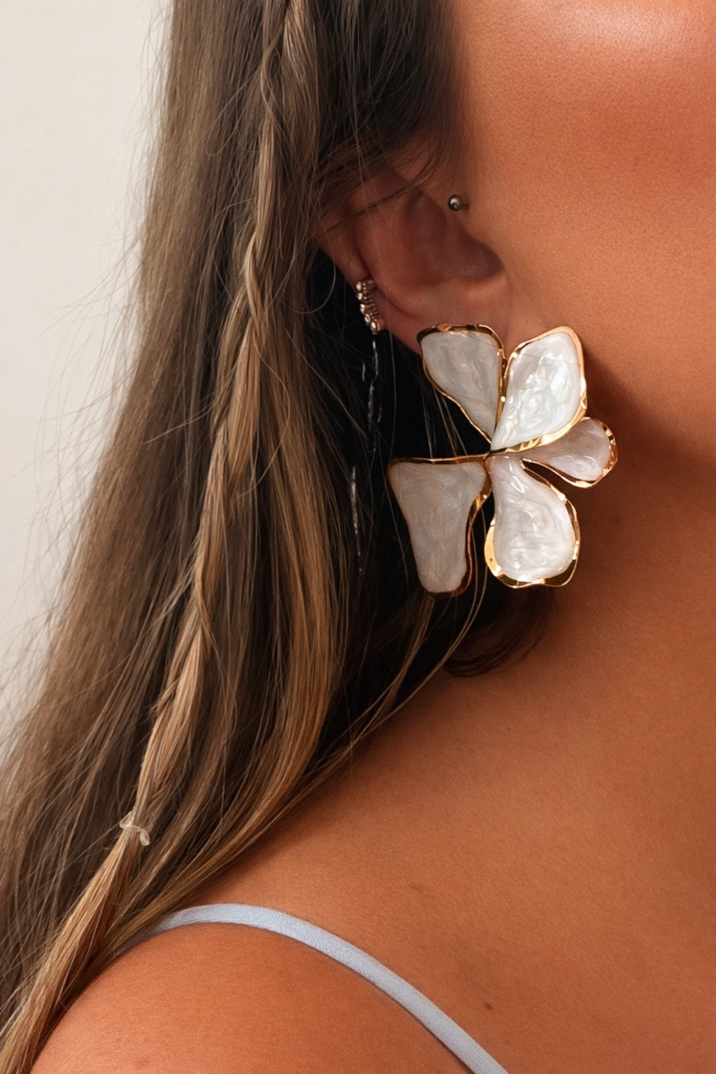 Boucles d'oreilles Camélia