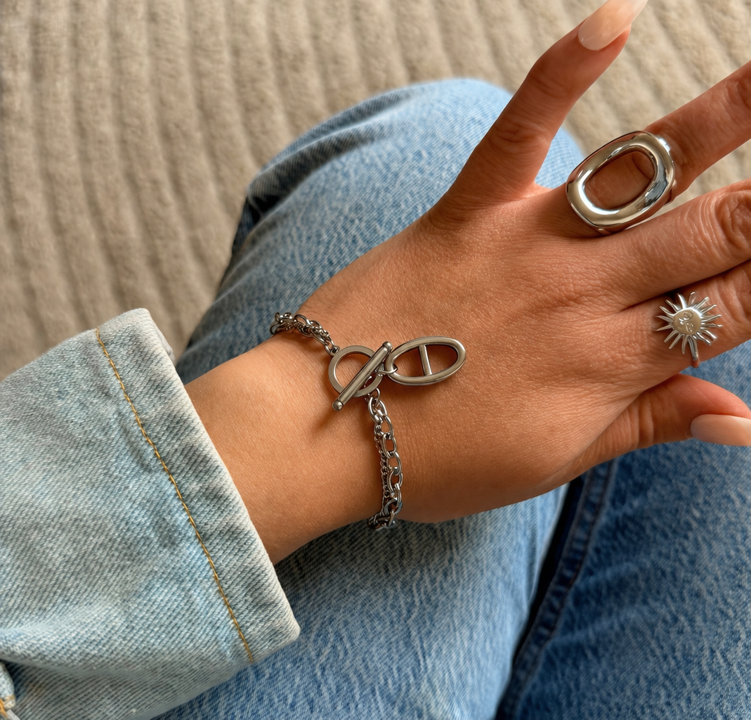 Bracelet Aurore argenté