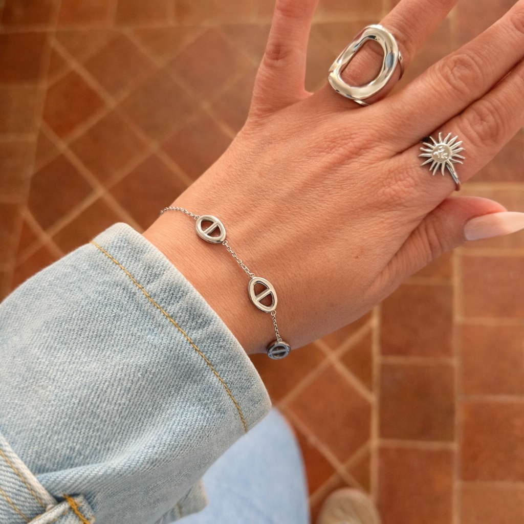 Bracelet Daphné argenté