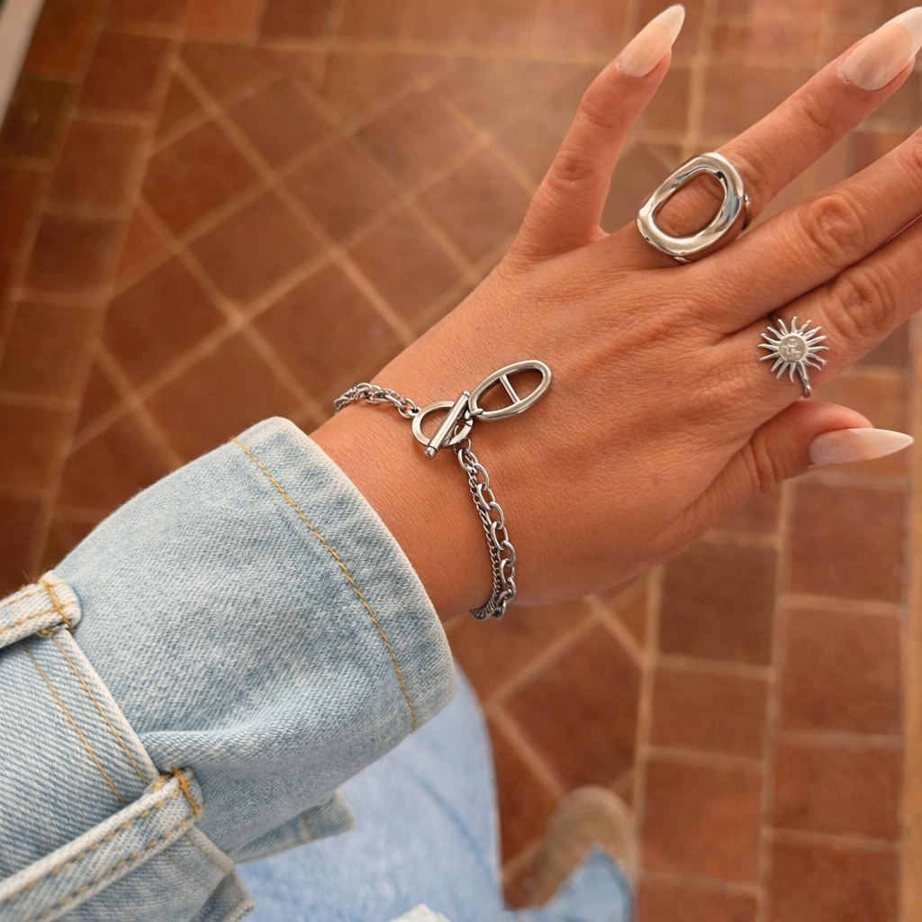 Bracelet Aurore argenté