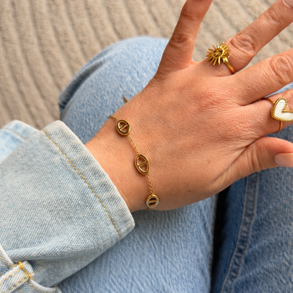Bracelet Daphné doré