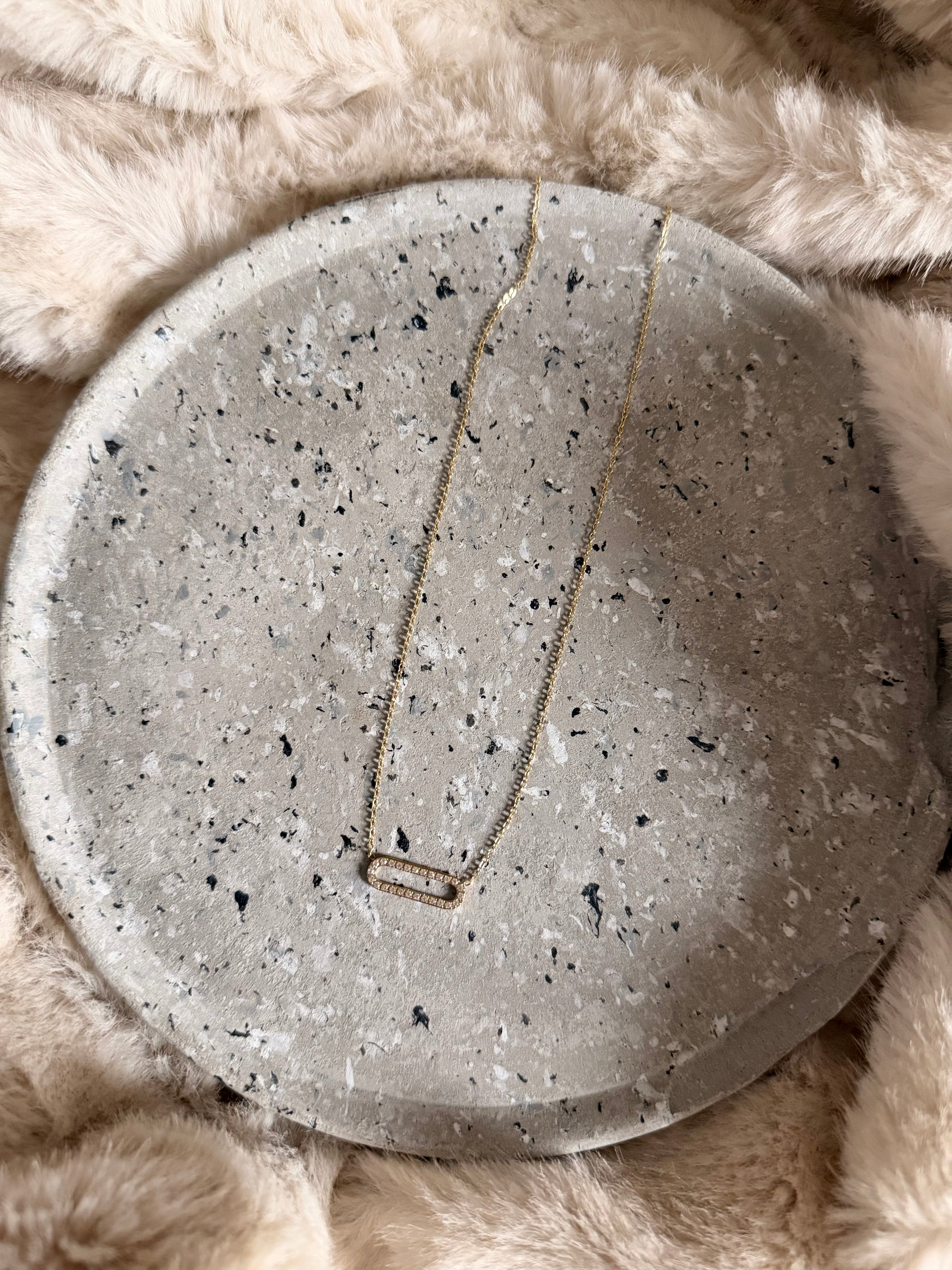 Collier Éclat Oval dorée