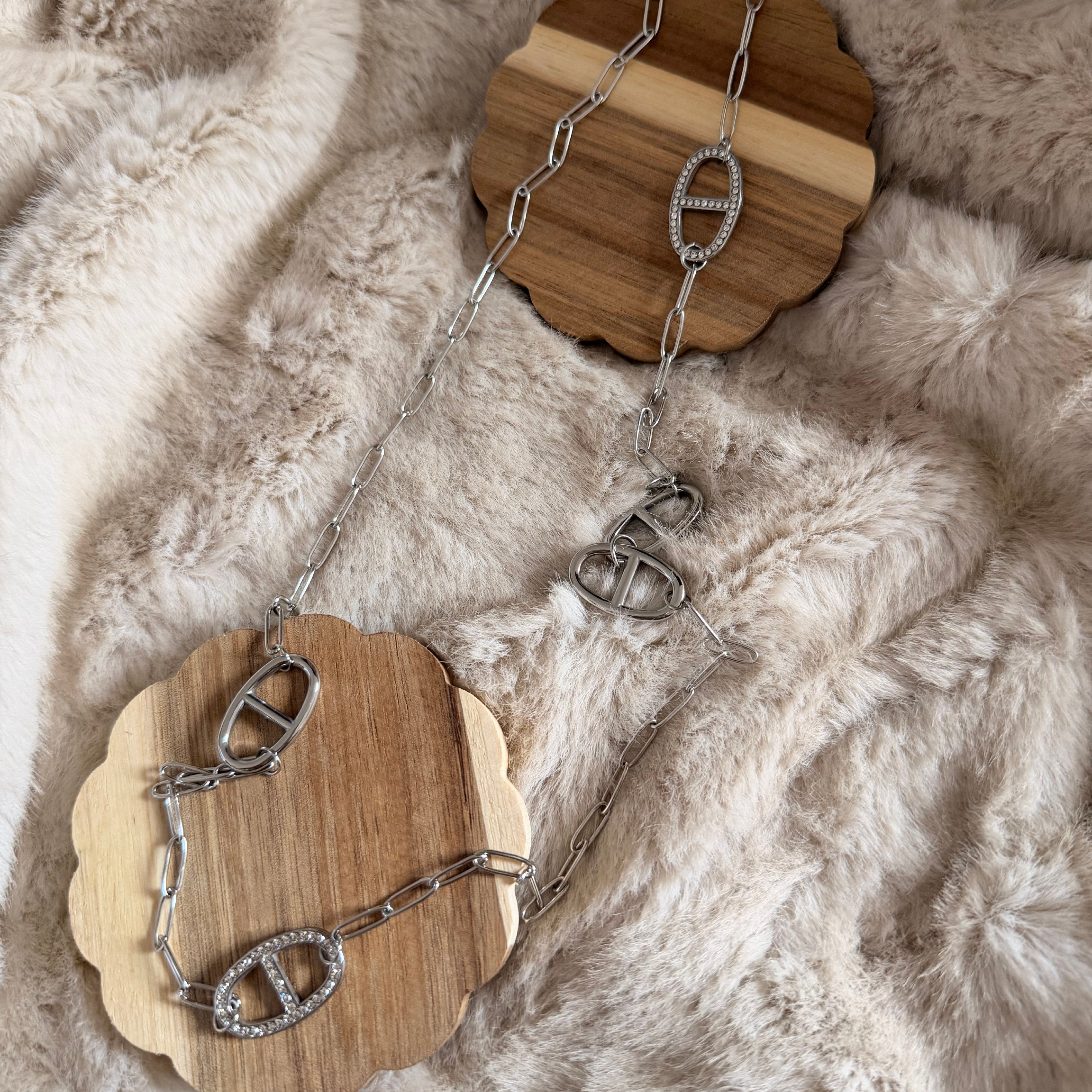 Collier Maille Marine argenté