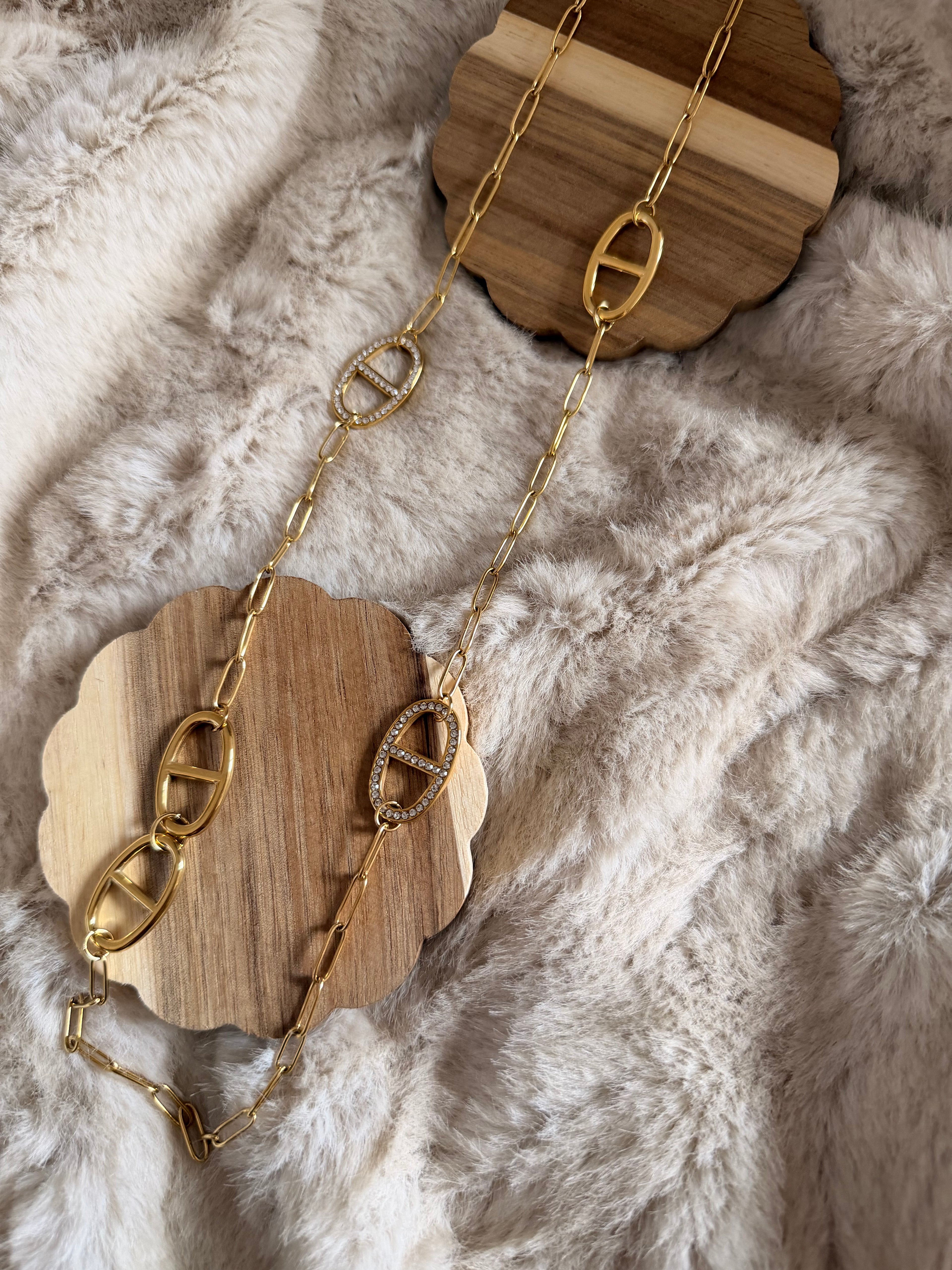 Collier Maille Marine Dorée