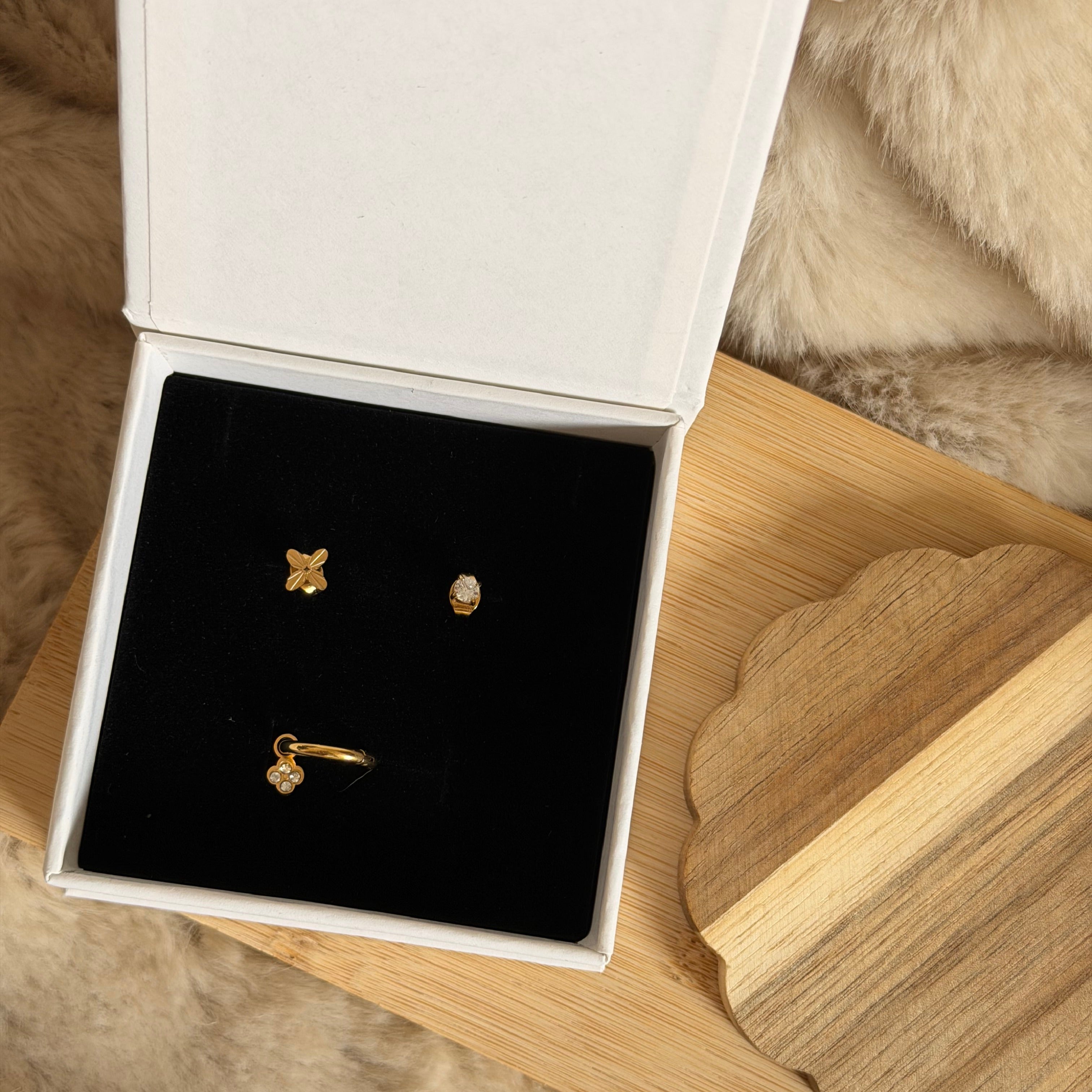 Trio de boucles d'oreilles Elisa